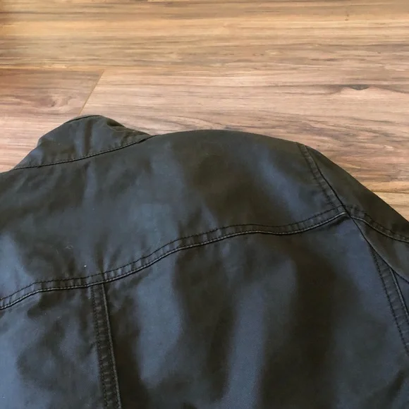 J Crew Downtown Coated Canvas Field Jacket Olive M - Picture 11 of 15